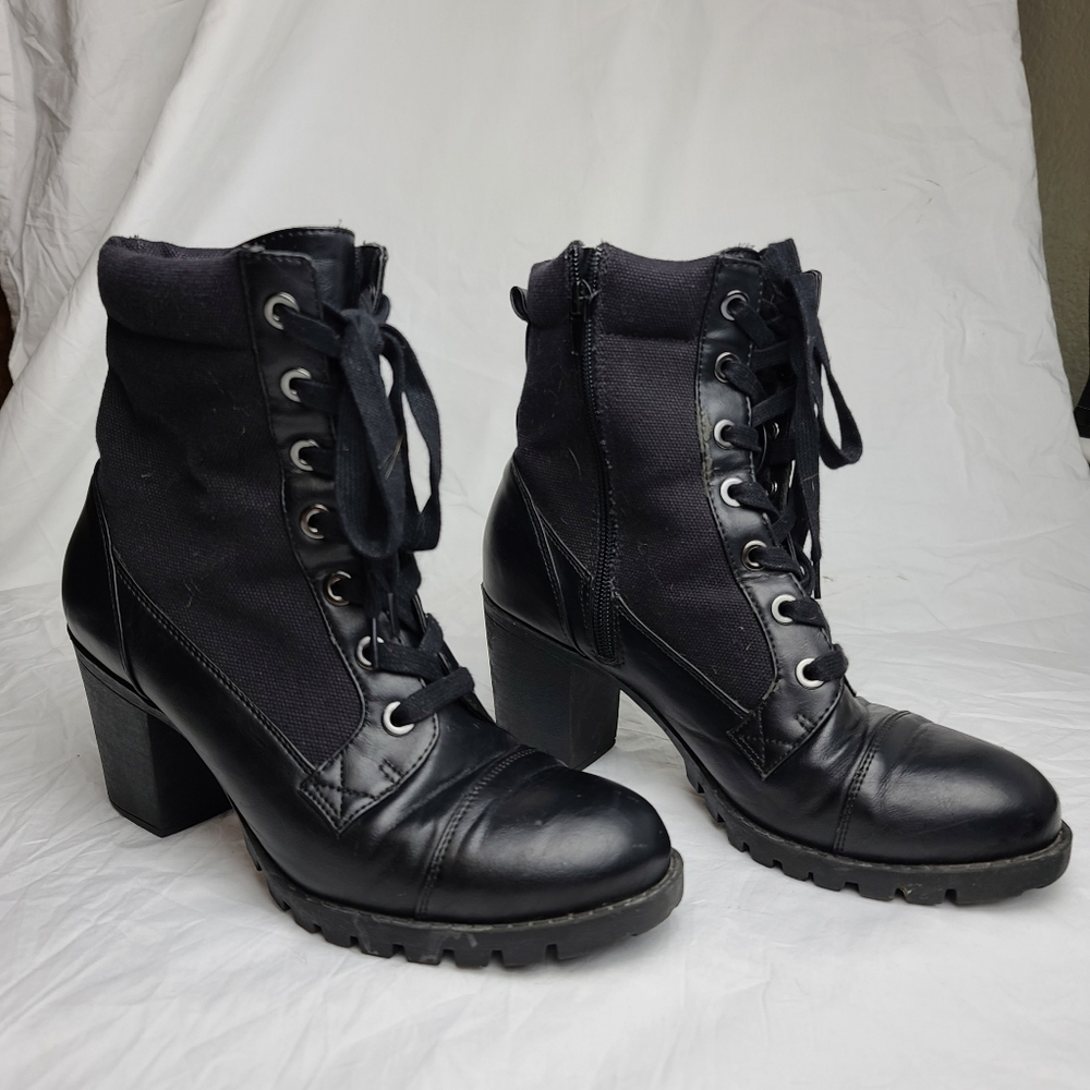 Lace up ankle boots